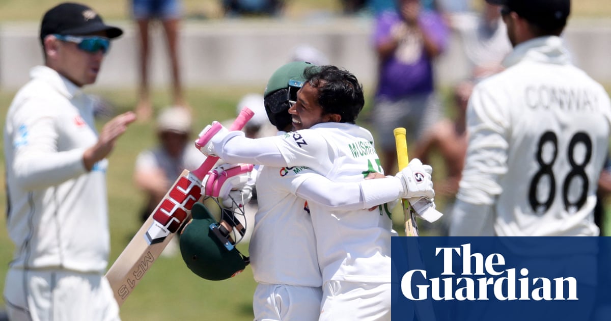 Bangladesh seal historic upset to end New Zealand’s unbeaten home Test run