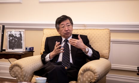 Japan’s ambassador to the UK, Koji Tsuruoka, in his office. Japanese firms in the UK are holding back on investment until the trade and business outcomes of Brexit become clear.