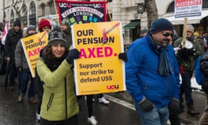 Striking university staff last year