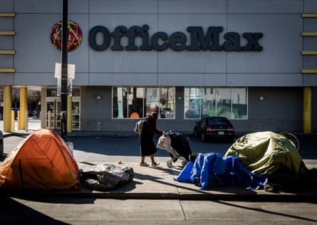 Tents line the streets of San Francisco, a city where thousands are homeless.