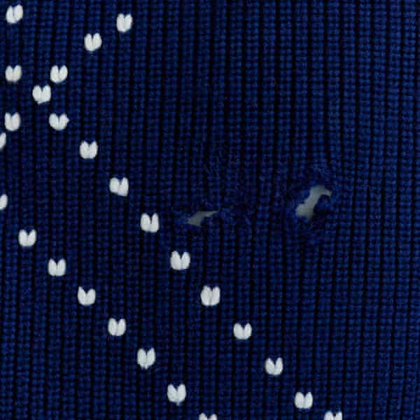 Moth ravaged jumper before The Seam worked their magic