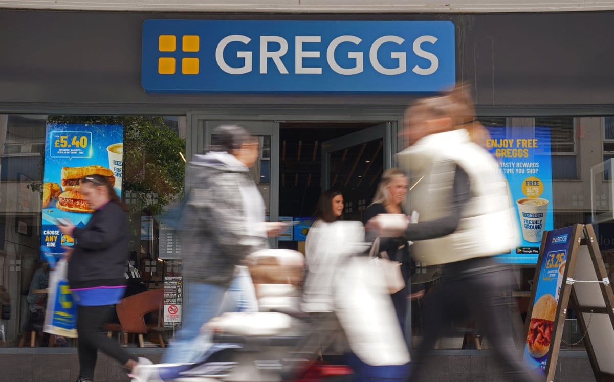 A branch of Greggs in Crawley, West Sussex.