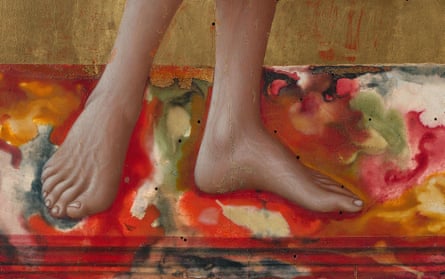 Holy tread … Santa Giuliana Polyptych (detail), 1438.