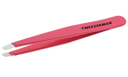 A pink tweezer