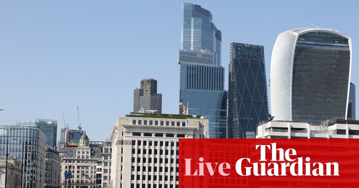 UK service sector shrinks amid Iran war disruption and heatwave – business live