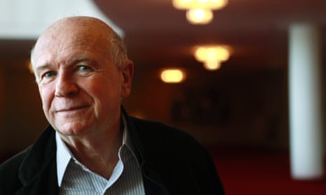 Terrence McNally poses at the Kennedy Center in Washington. 