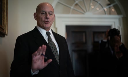 John Kelly, Trump’s chief of staff, initially defended former aide Rob Porter.