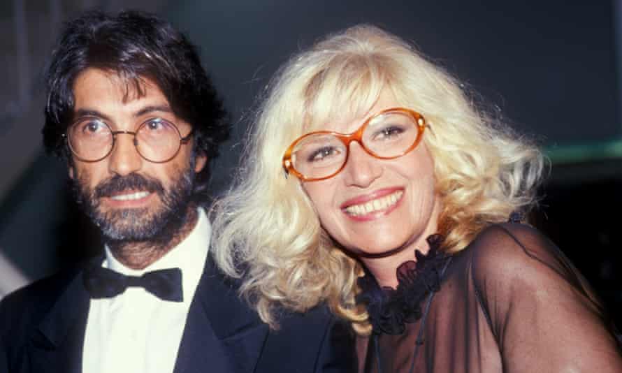 With her husband Roberto Russo in Rome, 1993.