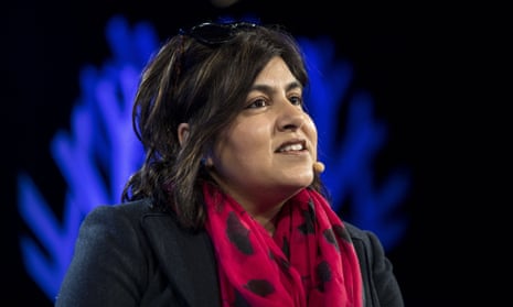 Lady Warsi, Conservative party politician, at the Hay literary festival.