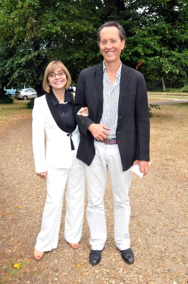 Richard E Grant avec sa défunte épouse, Joan Washington, lors d'une fête à Richmond, Londres, en 2010