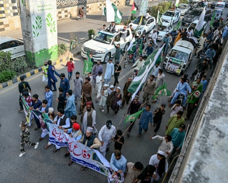 An anti-India demonstration in Rawalpindi, Pakistan, on Friday