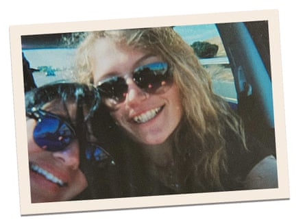 two women in sunglasses smile in a selfie