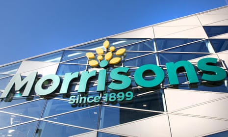 A Morrisons sign on a store