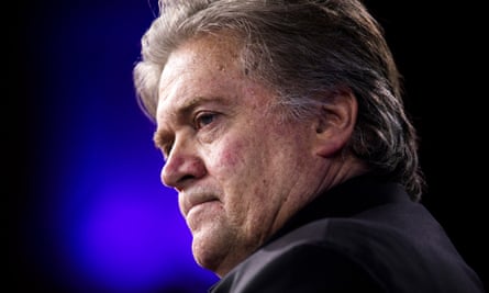 Steve Bannon at the Conservative Political Action Conference in February 2017.