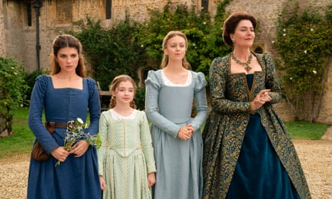 Lady Jane Grey (Emily Bader), Margaret Grey (Robyn Betteridge), Katherine Grey (Isabella Brownson) and Frances Grey (Anna Chancellor).