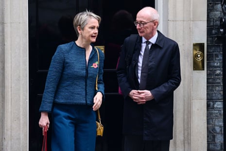 Yvette Cooper, the health secretary, and Pat McFadden, the work and pensions secretary.