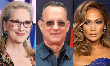 Meryl Streep, Tom Hanks and Jennifer Lopez. 