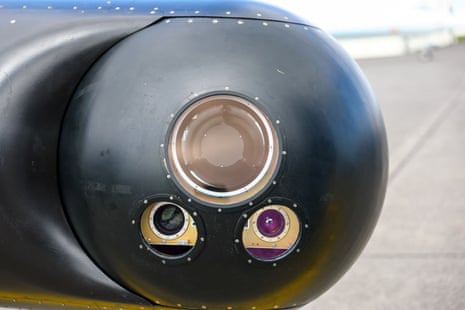A gyroscopic sensor system aboard a WB-57 Canberra aircraft
