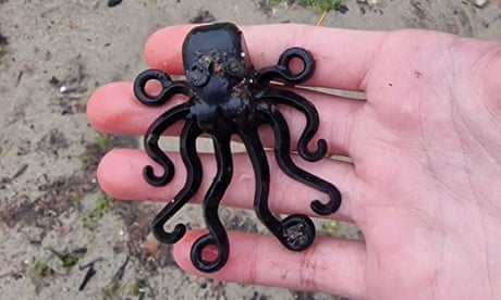 Teenager finds ‘holy grail’ Lego octopus from 1997 spill off Cornwall coast