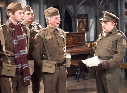 ‘You can’t wait to laugh at it again’ ... Captain Mainwaring (right) and ‘stupid boy’ Pike (left) in Dad’s Army.