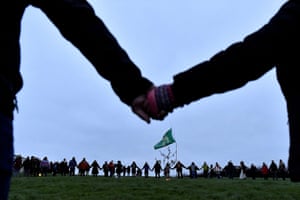 Celebrações em Newgrange em County Meath, Irlanda, na Irlanda