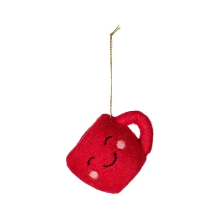Hot chocolate Felt Hanging decoration – Red