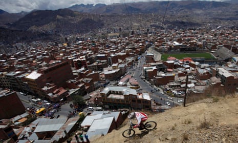 View of La Paz, Bolivia. World's highest capital city.