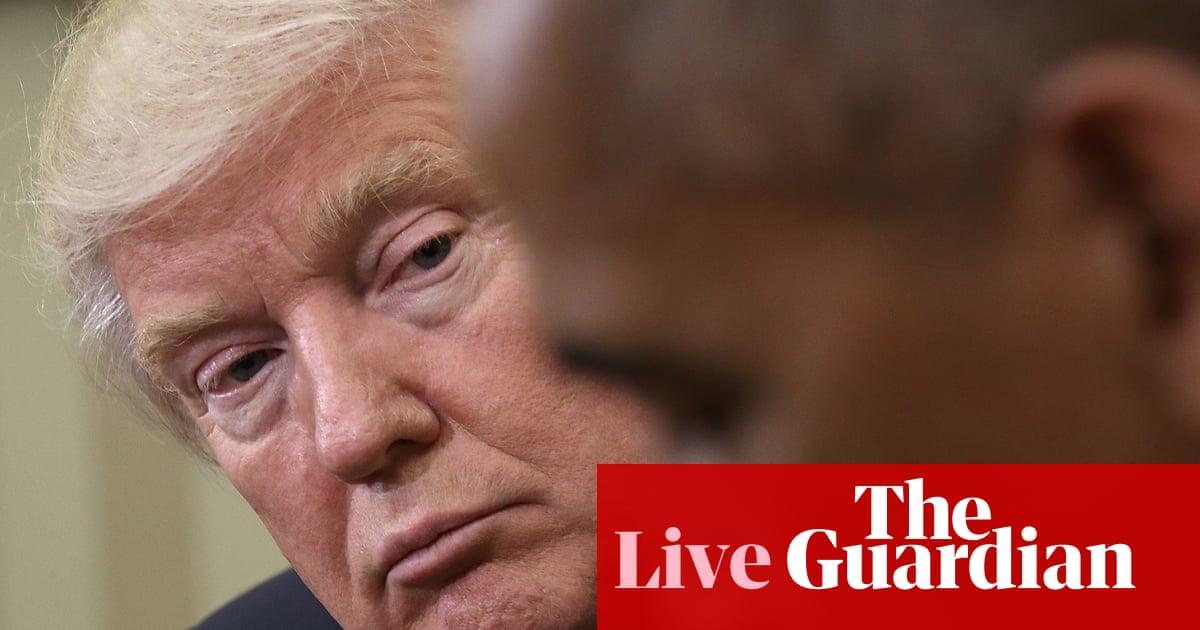 Trump says he approved sharing video with racist images of Obamas but claims he didn’t see part ‘that people don’t like’ – as it happened Trump says he approved sharing video with racist images of Obamas but claims he didn’t see part ‘that people don’t like’ – as it happened