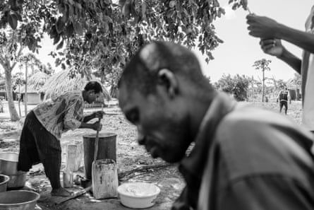 a woman prepares an alcoholic brew