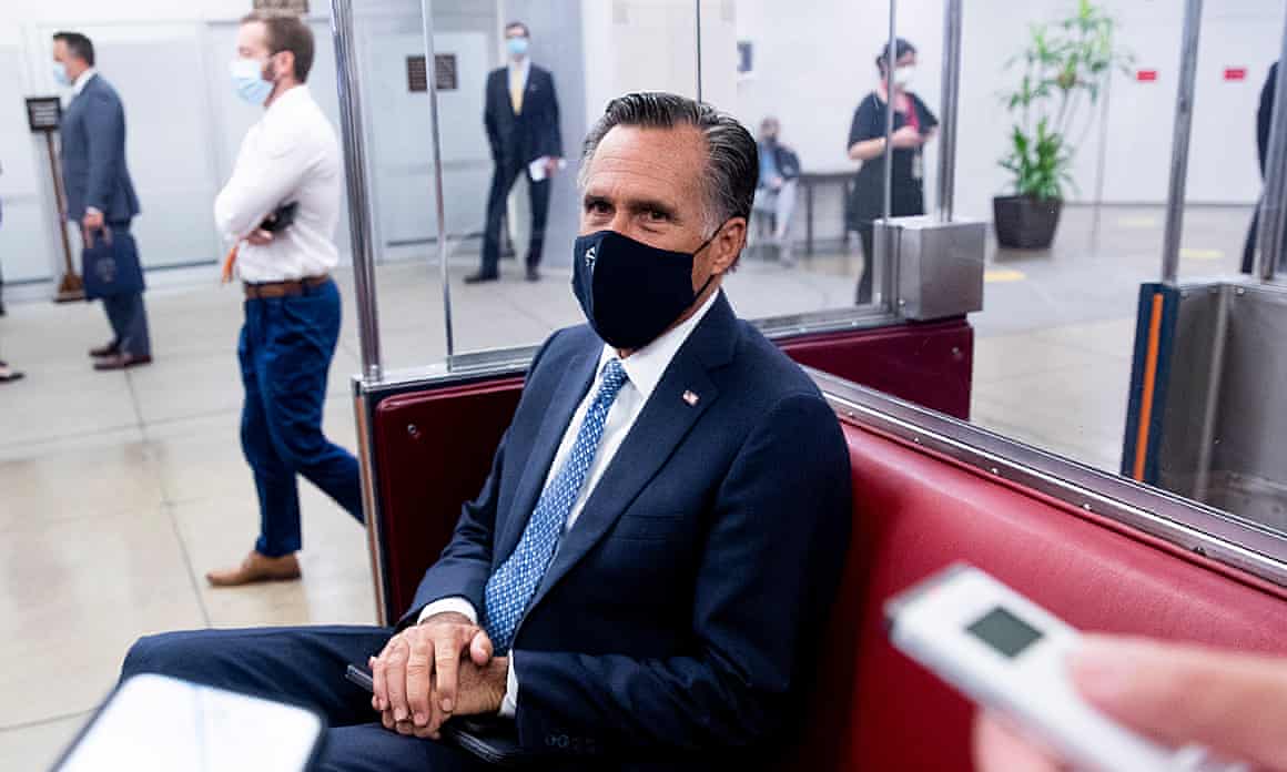 Romney said he supports a Senate vote on Trump’s supreme court nominee.