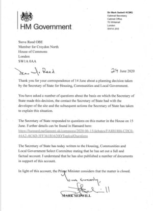 Mark Sedwill’s letter to Labour’s Steve Reed