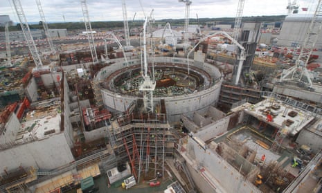 Construction of Hinkley Point C reactor