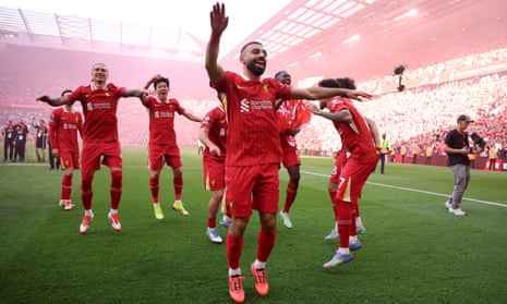 Liverpool win Premier League title after 5-1 rout of Tottenham – as it happened | Liverpool | The Guardian