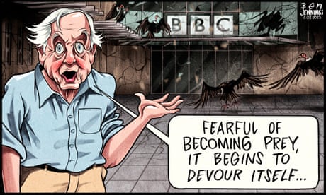 Ben Jennings on the feeding frenzy engulfing the BBC – cartoon