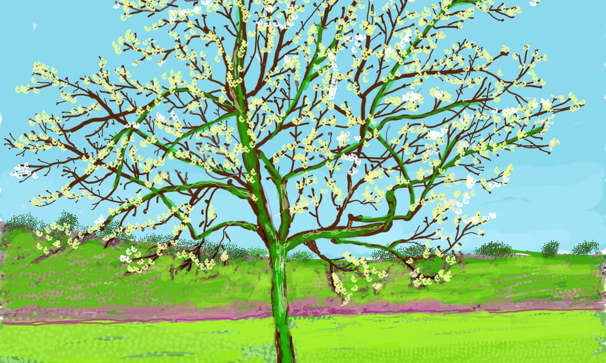 David Hockney Urges Us To Escape Lockdown Through A Pencil Art And Design The Guardian