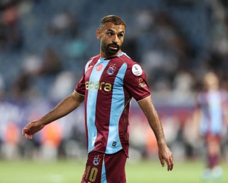 Mohamed Salah playing for Trabzonspor