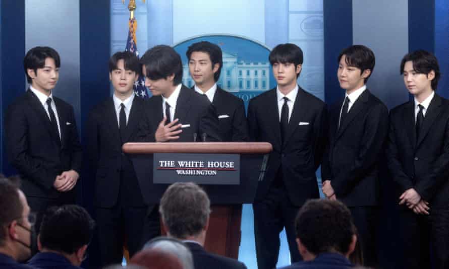 BTS at the White House in May to discuss anti-Asian hate crimes.