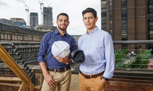 Designers of the O-Wind Turbine, Nicolas Orellana and Yaseen Noorani