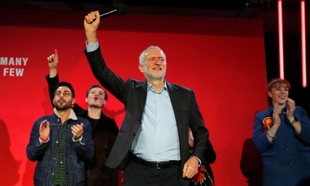 The Labour leader, Jeremy Corbyn, campaigning in Birmingham on Thursday.