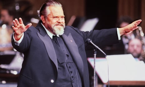 Orson Welles in Paris in 1982. His personal manuscripts for Citizen Kane are up for auction.