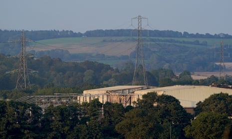 The National Grid site in Sellindge, Kent.
