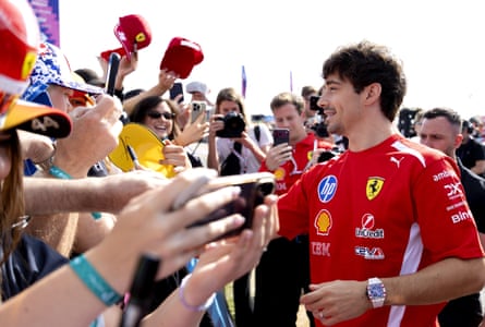 Charles Leclerc with fans