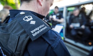 Immigration enforcement officers.