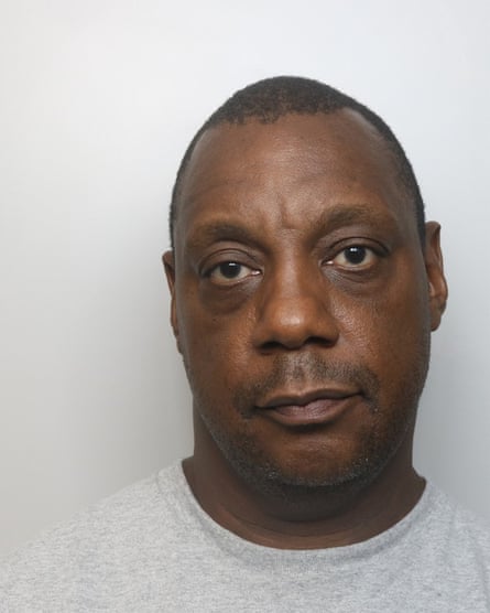 A police mugshot of Michael Thompson.