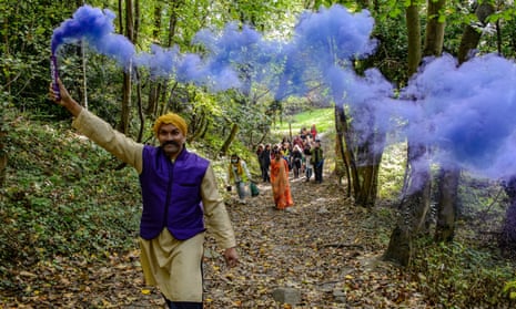 A themed walk through Gledhow Valley Woods in 2021, organised by Balbir Singh Dance Company.