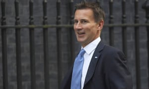 The health secretary, Jeremy Hunt
