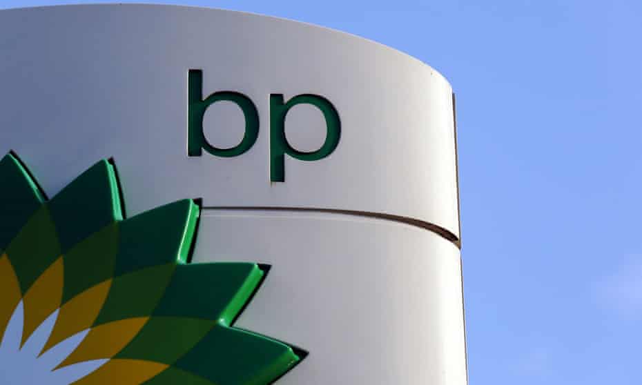 BP logo at a petrol station