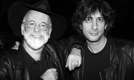 Gaiman with Terry Pratchett.