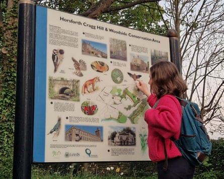 Oonagh at the site of her bat walk.