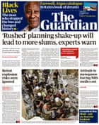 Guardian front page, Thursday 6 August 2020